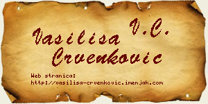Vasilisa Crvenković vizit kartica